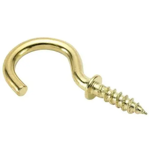 Cup Hook Round Brass Plated 1