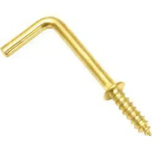 Cup Hook Square Brass Plated 1
