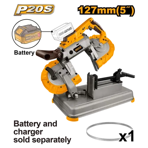 Cut Off Band Saw Cordless 𝑃20ˢ Ingco 2