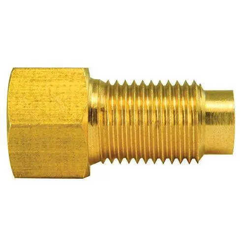 (3/8-24 I)F,(M10x1.0 I)M Brass Adapter | 10Pk 1