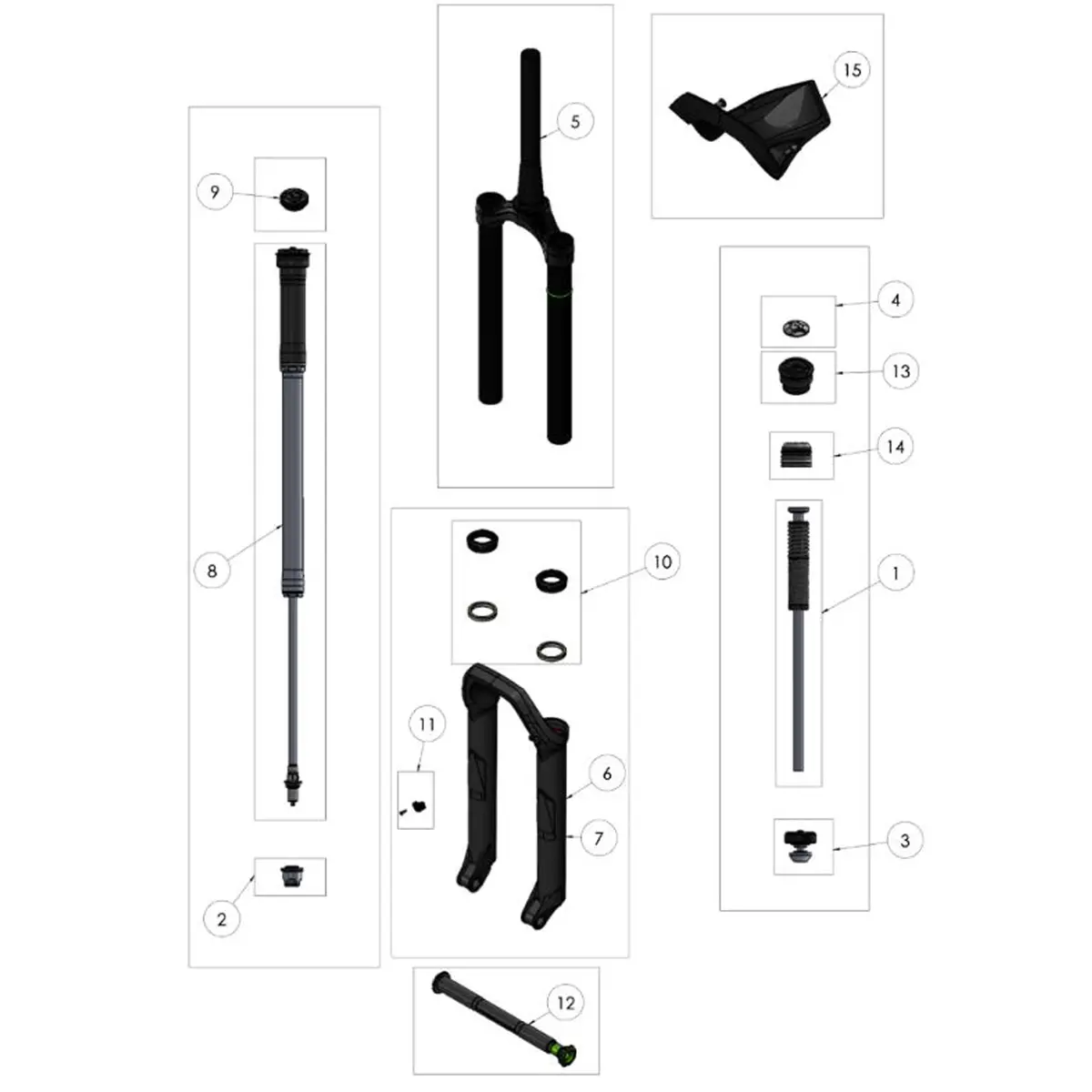 Diamond D3/E3 Fork Parts 1