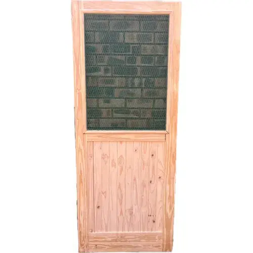 Door Fly Screen Pine 1