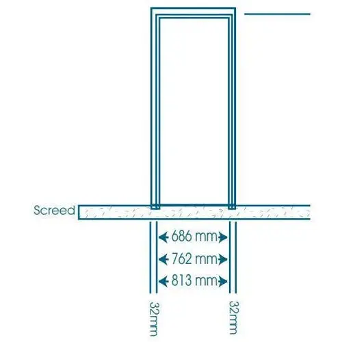 Door Frame Steel 𝐷4.5" (Flat Packed) Robmeg 3