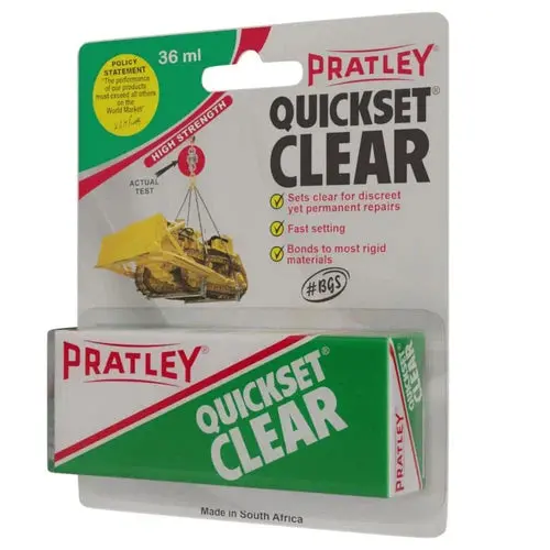 Epoxy Clear Quickset Pratley 1