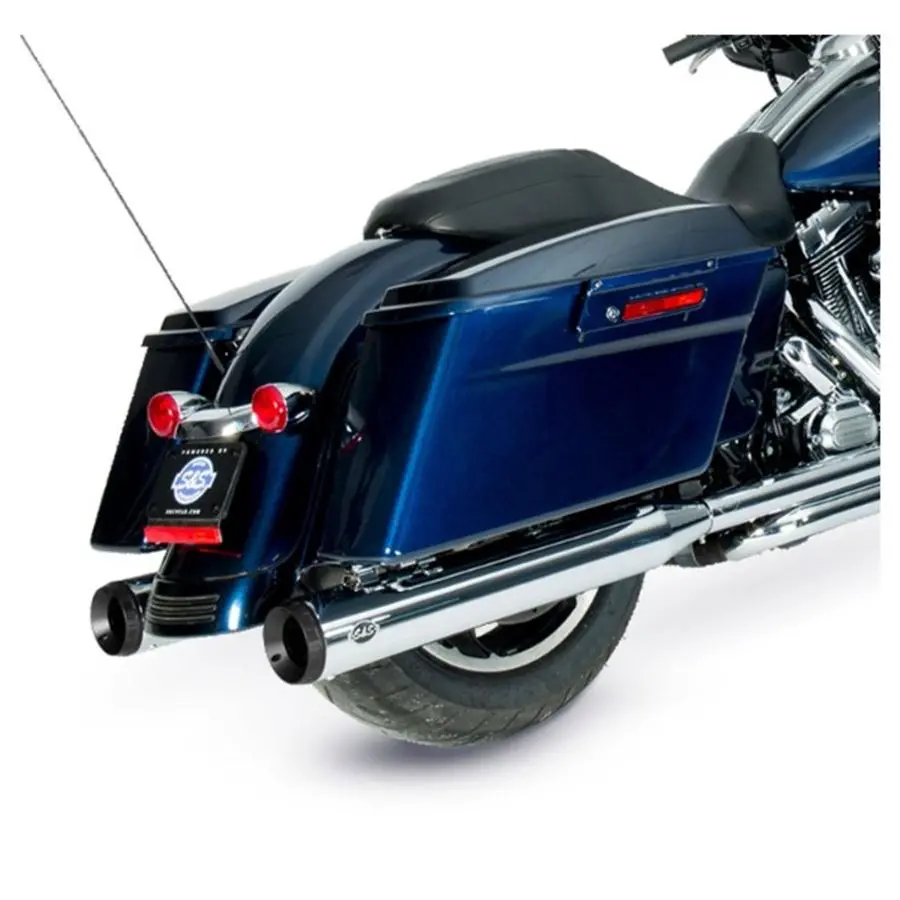 Grand National® Slip-Ons For 1995-2016 Touring Models And 2009-2022 Trike Models- Chrome 2
