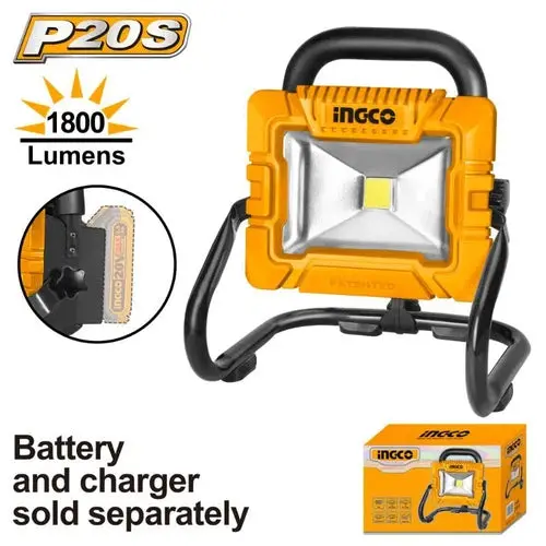 Floodlight Cordless 𝑃20ˢ Ingco 2