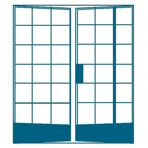 French Door Steel Double Fx7 Cottage Pane 1