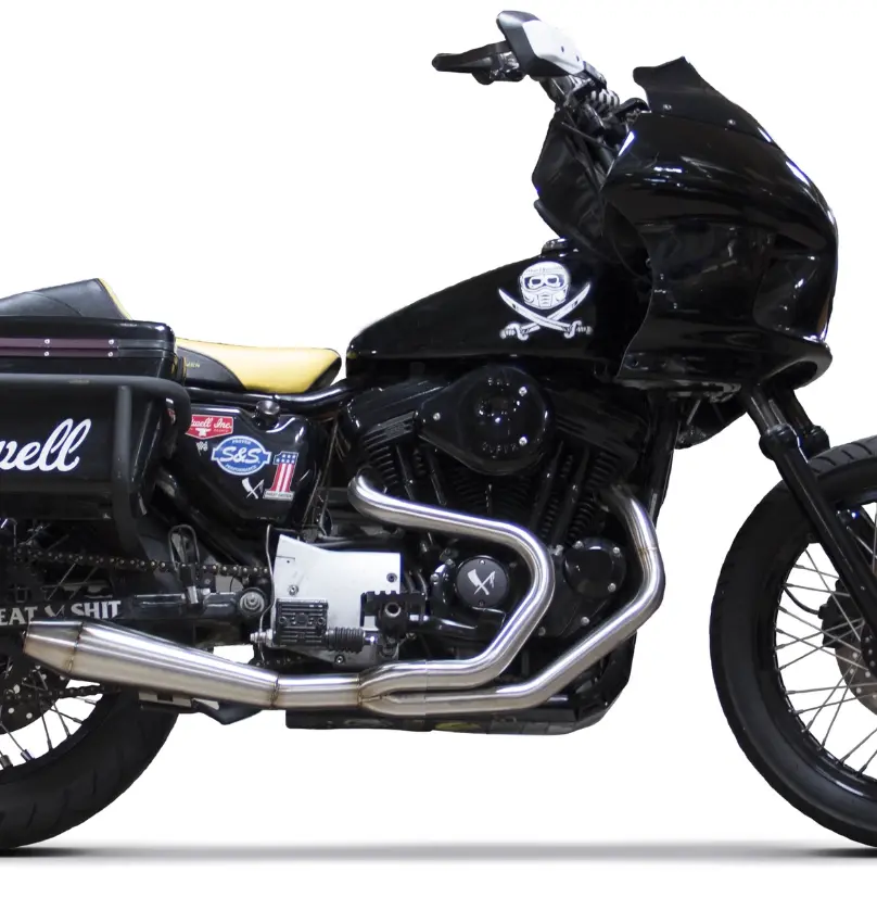 Two Brothers  2 Into 1 Stainless Exhaust System For Harley Sportster Models 1983-2003 1