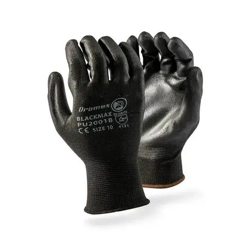 Glove Pu Dipped Blackmax Dromex 1