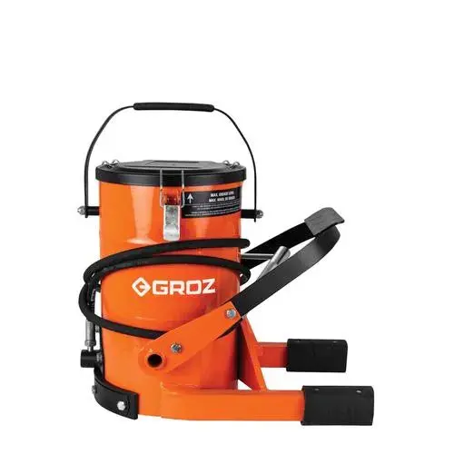 Grease Gun Foot Bucket Groz 1