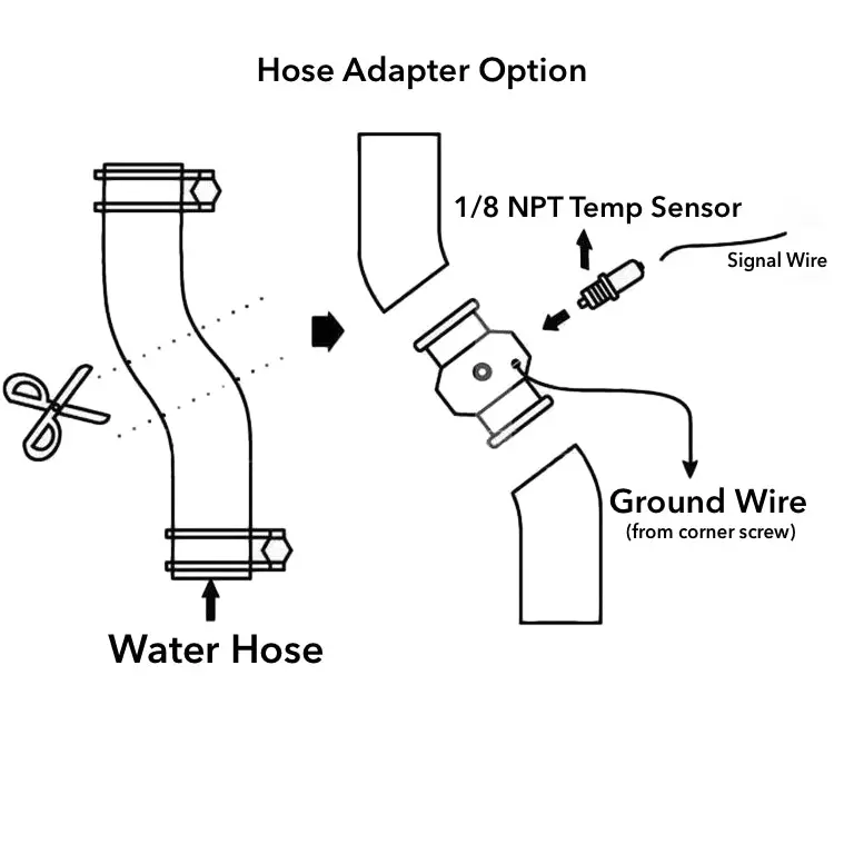 6 Inch Electric Fan Radiator Hose Adapter Grounding Temperature Switch Kit 7