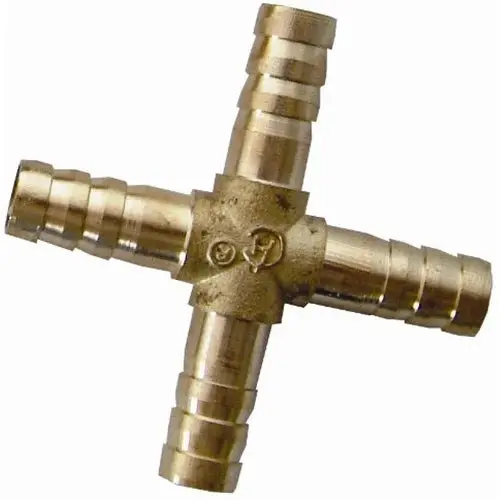Hose Connector Brass Cross 1