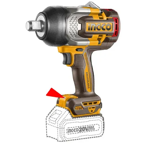 Impact Wrench 3/4" Cordless 𝑃20ˢ Ingco 3