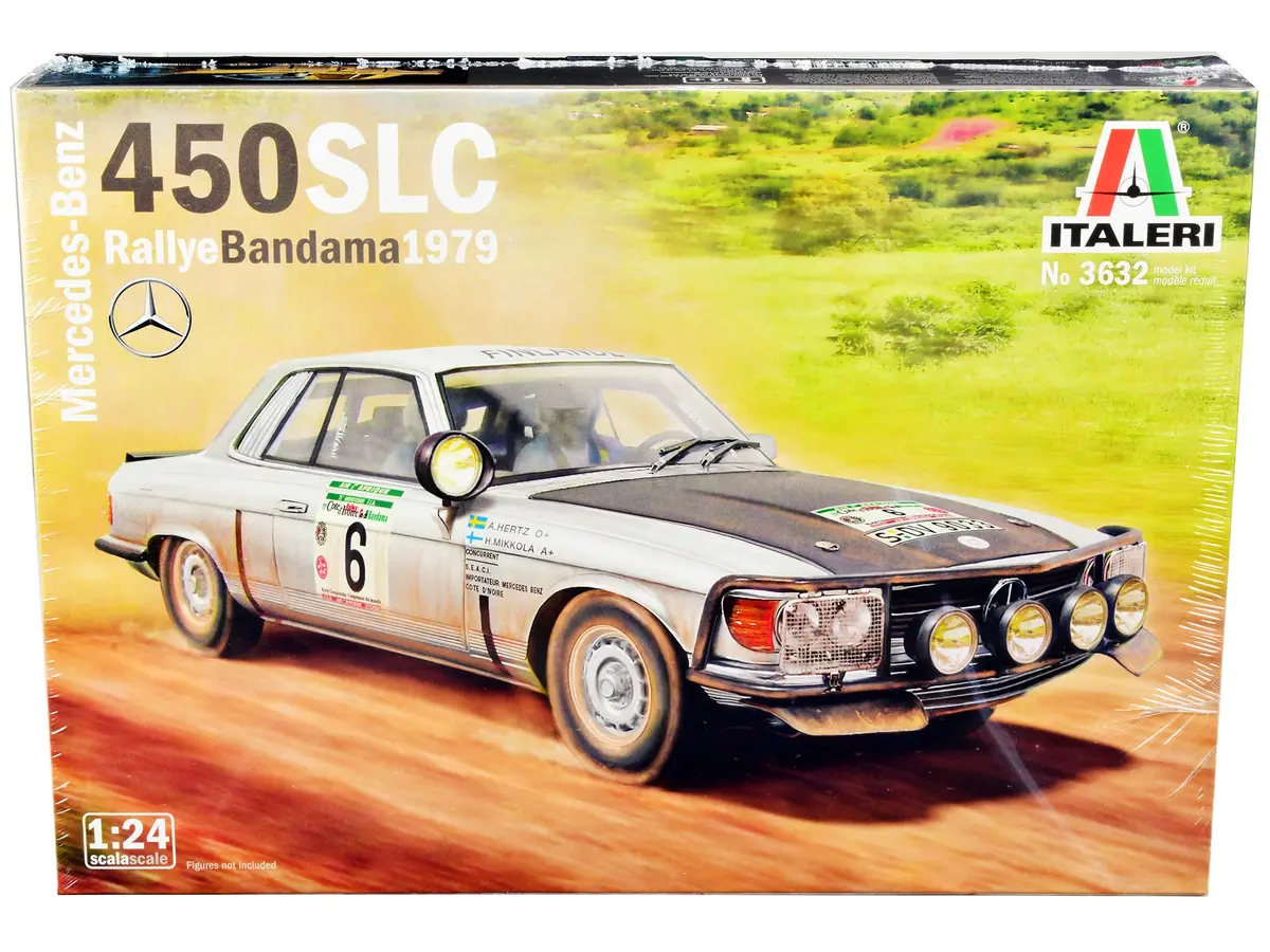 Mercedes-Benz 450 Slc Winner "Rallye Bandama Ivory Coast" (1979 Plastic Model Kit (Skill Level 3) 1/24 Scale Model By Italeri 1