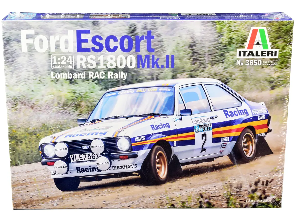 Ford Escort Rs 1800 Mk.Ii #2 Lombard Rac Rally (1981) Plastic Model Kit (Skill Level 2) 1/24 Scale Model By Italeri 1