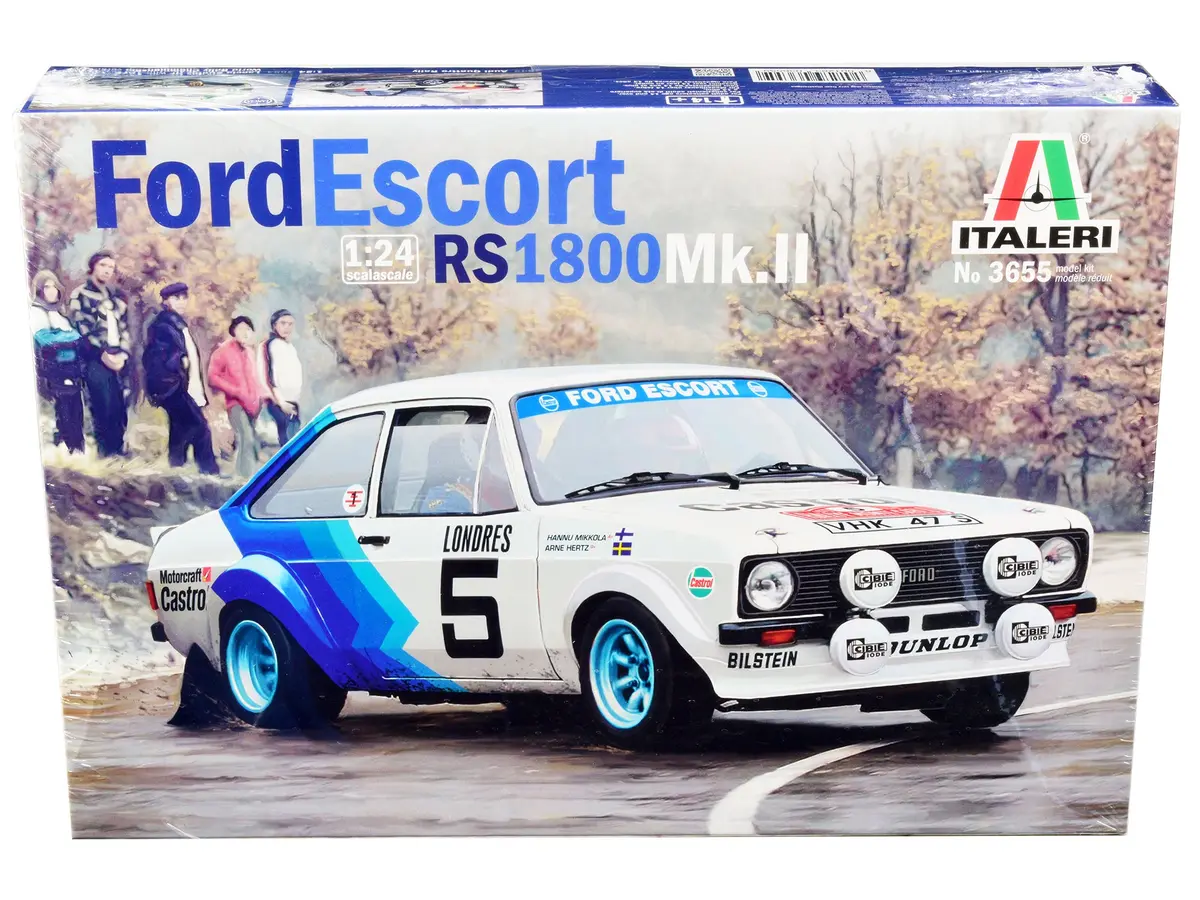 Ford Escort Rs 1800 Mk.Ii #5 Rallye Monte Carlo (1979) Plastic Model Kit (Skill Level 2) 1/24 Scale Model By Italeri 1