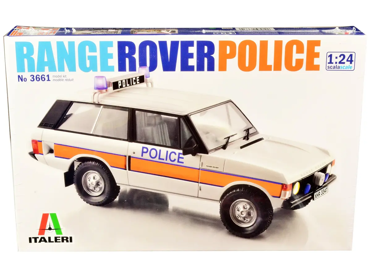Land Rover Range Rover Police Plastic Model Kit (Skill Level 3) 1/24 Scale Model By Italeri 1