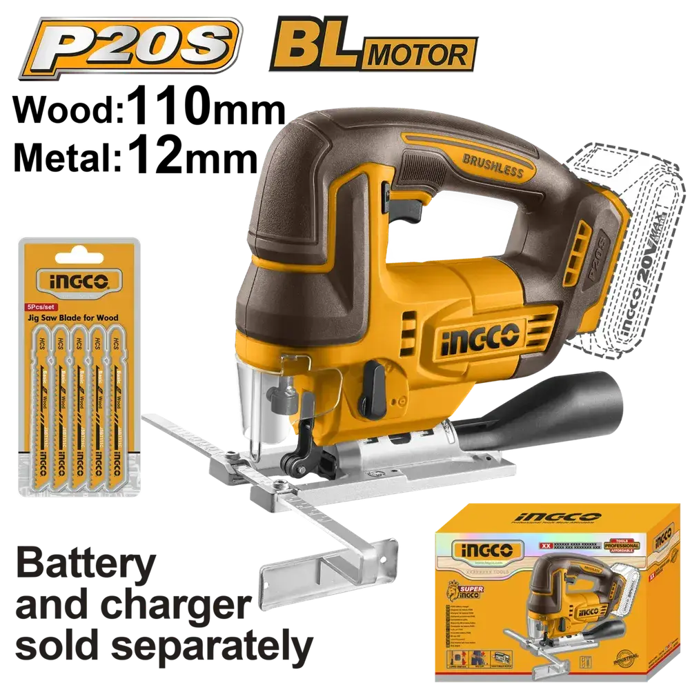 Jigsaw Cordless 𝑃20ˢ Ingco 2