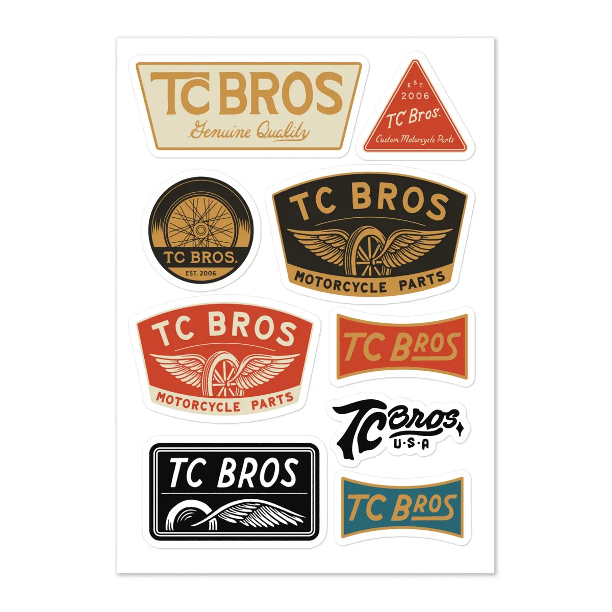 Tc Bros. Sticker Sheet 1