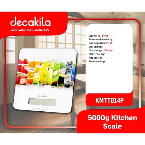 Kitchen Food Scale 2-5000𝑔 Decakila 2