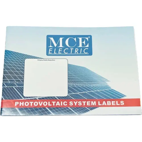 Label Book For Photovoltic System 1