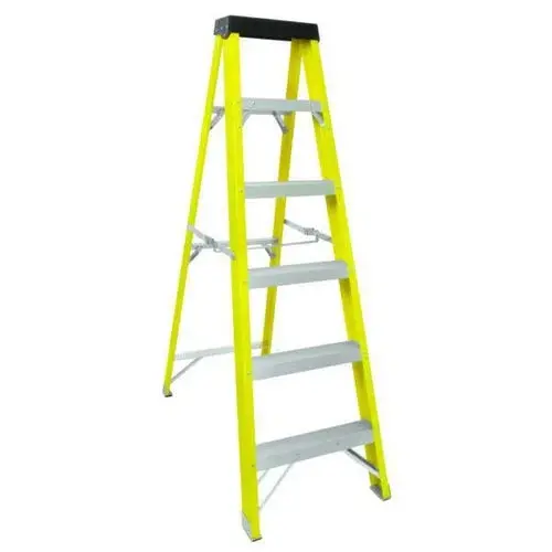 Ladder A-Frame Fibreglass Yellow 1