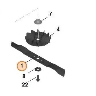 Lawnmower Bar Blade For Rma348 Stihl 1