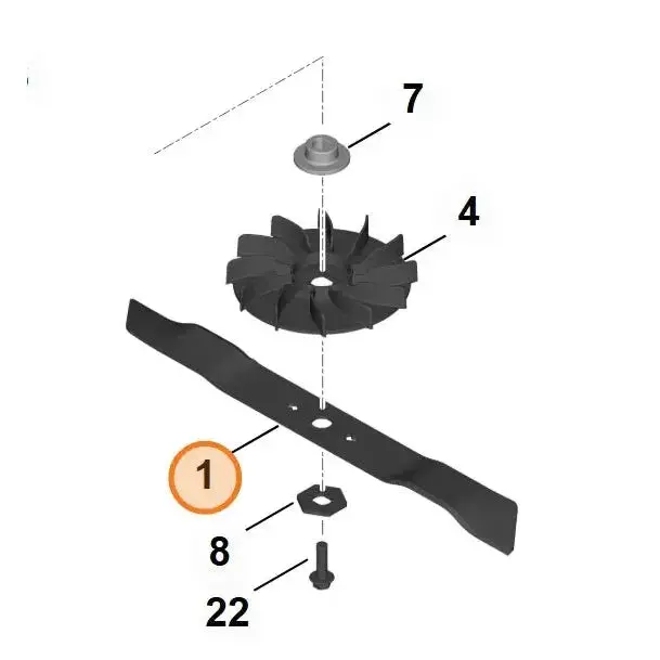 Lawnmower Bar Blade For Rma353v Stihl 1