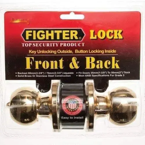 Lockset Knob Round Fighter 2
