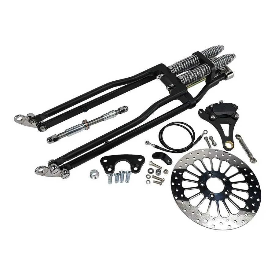 Springer Front End Kit Harley Davidson 2018-2021 M8 Softail Standard & Street Bob Stock Length Black 1