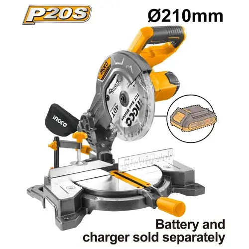 Mitre Saw Cordless 20𝑉 210𝑚𝑚 Ingco 2