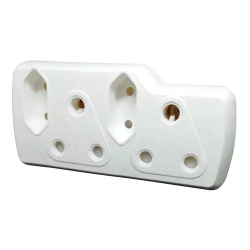 Multi Adapter Plug 2X Euro 2X 3Pin 1