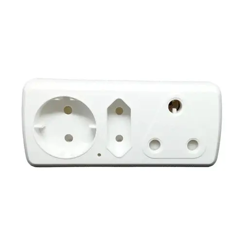 Multi Adapter Plug Schuko+Euro+3Pin 1