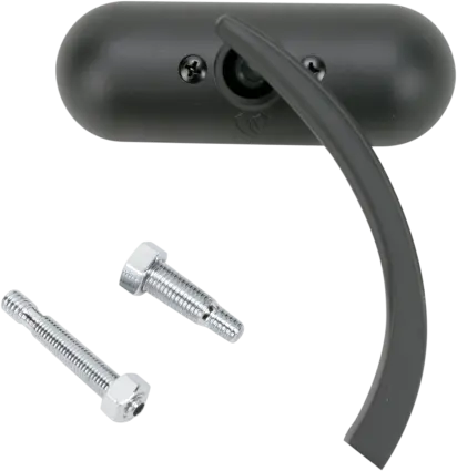 Arlen Ness Mini Oval Mirror -Black Right 1
