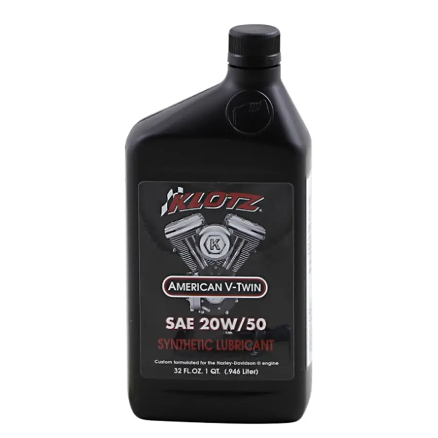 Klotz 20W-50 Premium American V-Twin Synthetic Engine Oil. 1