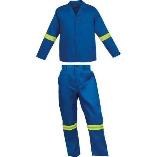 Overall Contisuit 2Pc Blue With Reflective Stripes 1
