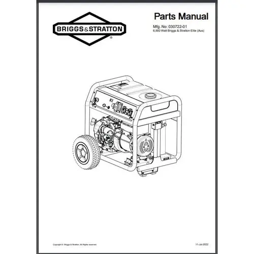 Parts List & Diagram Elite 8500 B&S 1