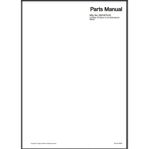 Parts List & Diagram Victa 144 1