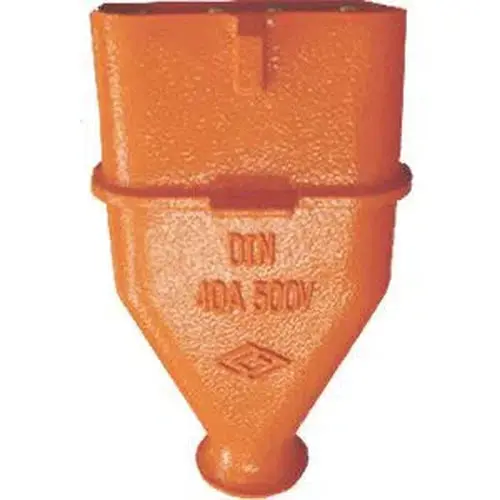 DIN-Rail Mount Plug Top – Orange Anodized Aluminum Housing