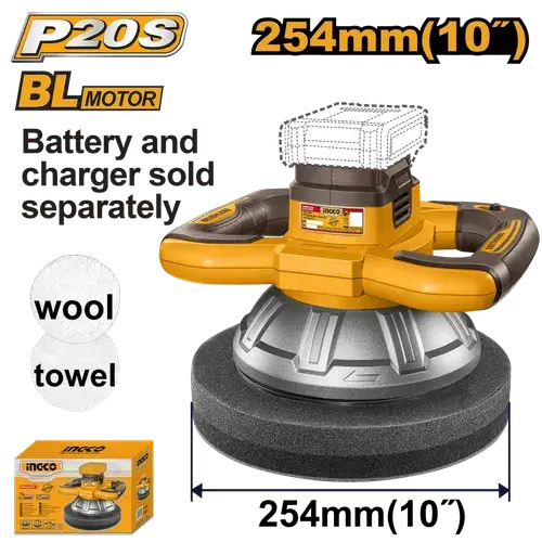 Polisher Cordless 254𝑚𝑚 𝑃20ˢ Ingco 2