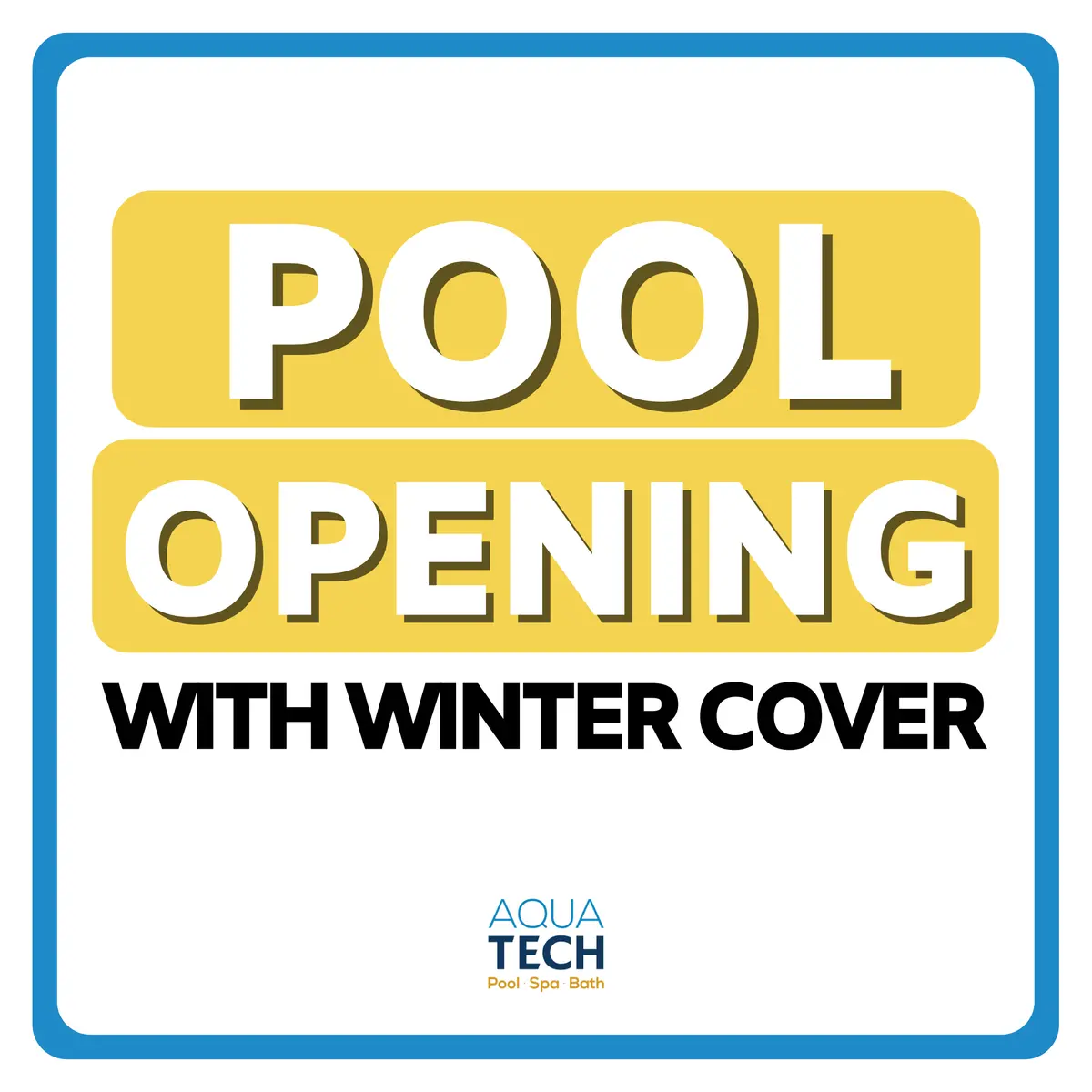 Pool Opening With Winter Cover Removal 1