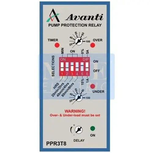 Pump Protection Relay With Overload Timer Avanti 1