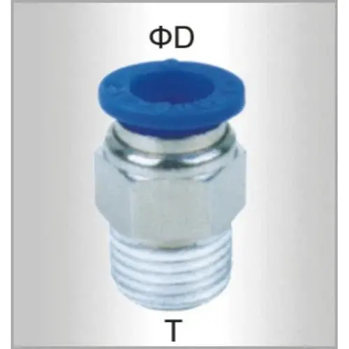 Push In Pu Hose Adapter Male 2