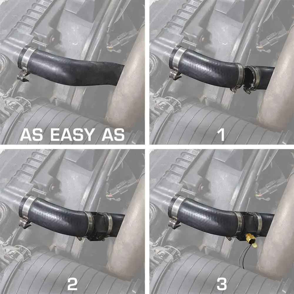 2-Stage Radiator In-Hose Fitting Adapter 1/8 Inch Npt Fan Switch Sensor Ports 5