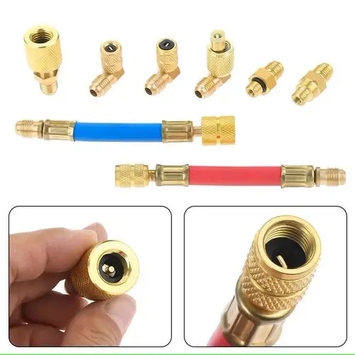 Refrigerant Automotive Swivel Adapters 8Pc Kit 2