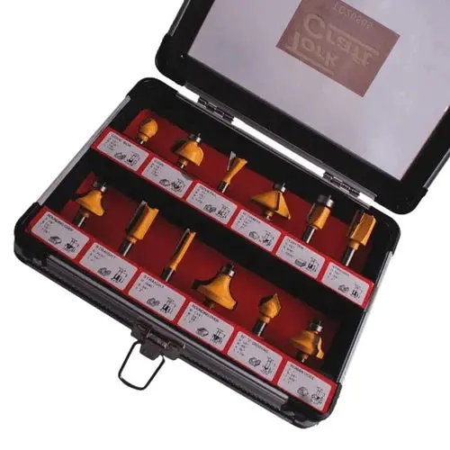 Router Bit Set 12Pc Tork Craft 1