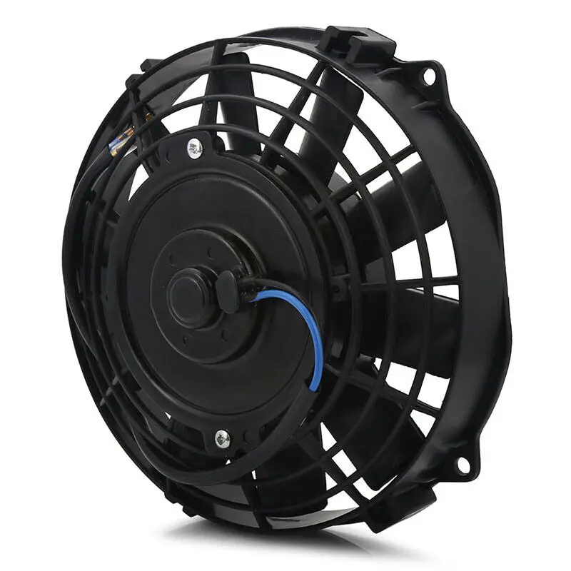 Dual 7-8 Inch 90W Pusher Puller 12 Volt Electric Transmission Cooler Fans 2