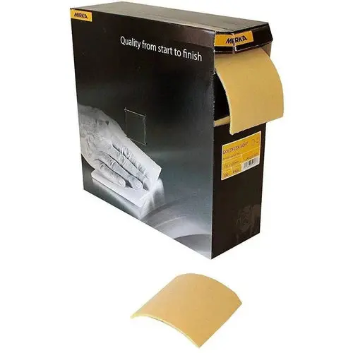 Sand Paper Sponge Backed Gold Felx Mirka 1