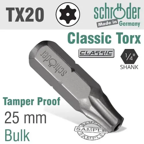 Screwdriver Bit Torx Tamper Proof 3