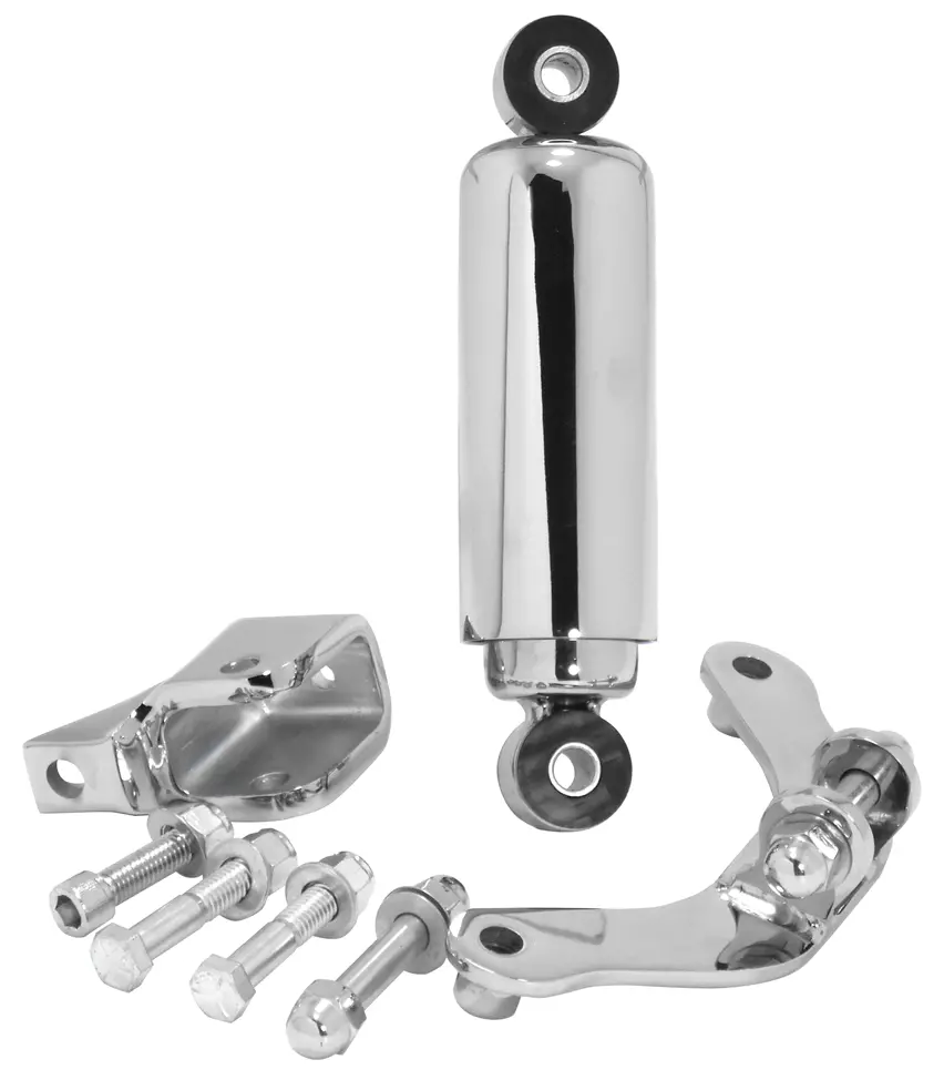 Springer Ride Control Shock Kit For Vintage Style Springers - Chrome 1